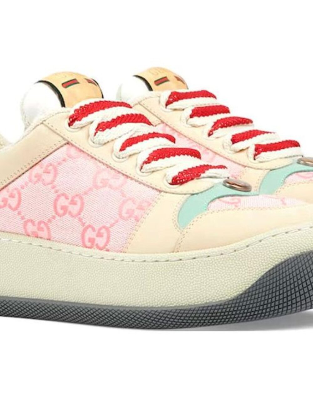 GUCCI SHOES - Screener GG Monogram - Beige Pink EU Size 40.5